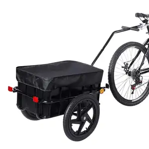 बाइक साइकिल कार्गो ट्रेलर 50kg परिवहन वाहक टो गाड़ी वैगन