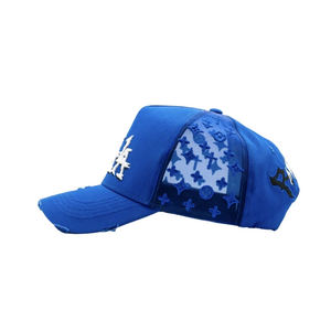 커스텀 5패널 핑크 메쉬 트러커 캡 자수 Ny 무지 디스트레스드 스포츠 고라스 여름 모자 - Product Image 6