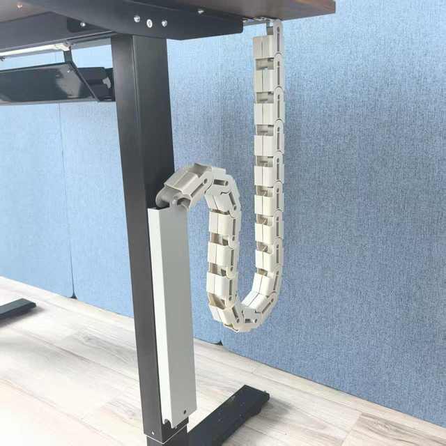 Under-table Plastic Cable Chain Serpentine Chain Cable Management System with Magnetic Adsorption for Mall & Gym Storage