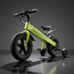 Vélo d'équilibre pour enfants homologué CE 500W 48V avec roue avant de 12 pouces, cadre en acier carbone et selle en cuir pour enfants de 8 ans (Len89) - Product Image 2
