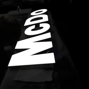 Nhà sản xuất tùy chỉnh không thấm nước LED chiếu sáng ngoài trời ánh sáng <span class=keywords><strong>3D</strong></span> kênh chữ hát cửa hàng phía trước dẫn dấu hiệu - Product Image 1