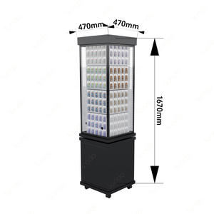 Espositore Quadrato a Vista Completa per Gioielli e Orologi, Arredamento per Negozi al Dettaglio, Design Personalizzato, Vetrina a Torre in Vetro Temperato - Product Image 5