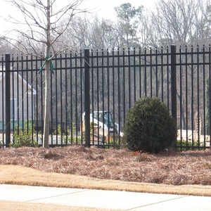 Clôture en métal moderne bon marché panneaux de clôture en <span class=keywords><strong>fer</strong></span> forgé à piquets galvanisés clôture en métal de 6 pieds - Product Image 2