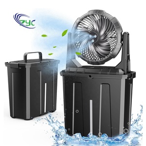 Portable Outdoor 10L Bucket Fogging Fan With Battery-Powered Digital Control 20000mAh Lighting for Cars & Rechargeable Fan for O - Product Image 1