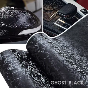 Vinilo para Automóviles de Fibra de Carbono Negro Fantasma Metaverso Brillante, Material de PVC, Vinilo para Cambio de Color de Automóviles - Product Image 2