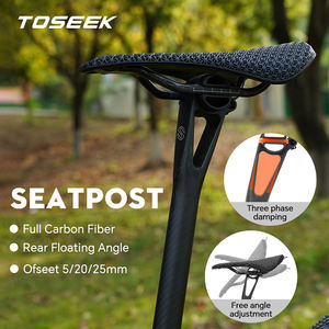 TOSEEK T800, tija de sillín de <span class=keywords><strong>carbono</strong></span> para bicicleta, 5/25mm, pieza de ciclismo, ultraligera, 150g, tija de sillín para bicicleta de montaña/carretera - Product Image 3