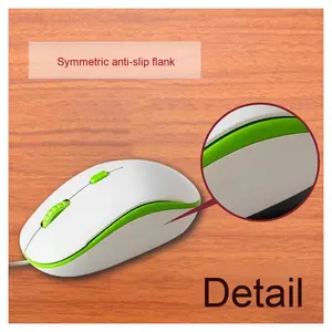De Buena Calidad Mini M13 Usb Flat Mouse Slim Mouse <span class=keywords><strong>Ratones</strong></span> ópticos con cable Pc Computadora y portátiles Accesorios 1,2 m Cable 3D Mouse - Product Image 5
