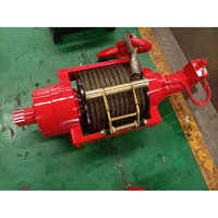 Treuil hydraulique de 25 tonnes avec freins pneumatiques et dévidoir à roue libre par Prowinch pour grue de remorquage, cabestan de traction hydraulique