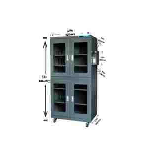 خزانة نيتروجين عالية الكفاءة وموفرة للطاقة سعة 880 لتر، نسبة رطوبة 1%-60%، مناسبة للإلكترونيات والطب والطاقة الجديدة وأشباه الموصلات - Product Image 2