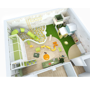 Aire de jeux intérieure miniature sur mesure pour hôtel, chambre familiale, espace de jeu pour enfants dans une suite parent-enfant - Product Image 6