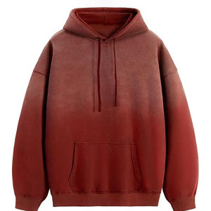 Hiver 100% Coton Streetwear Pullover Homme Acid Wash Hoodie Style Streetwear 100% Coton Écologique Hiver Acid Wash Hoodie - Product Image 2