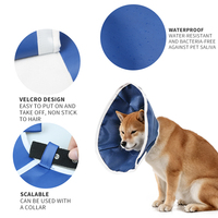 Collier de récupération pour chien et chat en tissu non tissé, anti-léchage, doux, respirant, réglable, pour protection post-opératoire, vente en gros