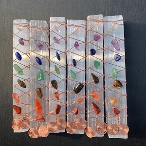 7 चक्र Selenite हीलिंग क्रिस्टल बजरी चक्र हीलिंग छड़ी कच्चे Selenite छड़ी के साथ चिपक जाती है की छड़ी के लिए योग ध्यान - Product Image 1