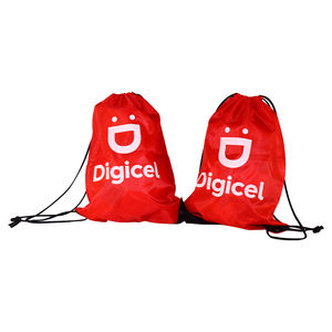 AI-MICH Logo personnalisé étanche Nylon Polyester 210D Promotion <span class=keywords><strong>Gym</strong></span> cordon sacs à dos dessiner chaîne rouge sport Nylon sacs poche - Product Image 6