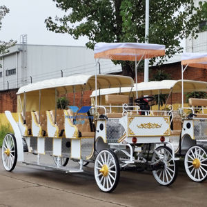 Accessoires de mariage de luxe européens, carrosse de <span class=keywords><strong>Cendrillon</strong></span> en métal blanc, carrosse royal de <span class=keywords><strong>princesse</strong></span> <span class=keywords><strong>Cendrillon</strong></span>, carrosse de citrouille - Product Image 1