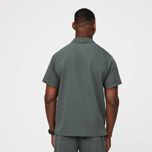 Conjuntos de Uniformes Médicos Profesionales de Spandex con Cuello Solapa y Botones, Elegantes y de Talla Grande, para Veterinarios, Spa y Enfermeras - Product Image 4