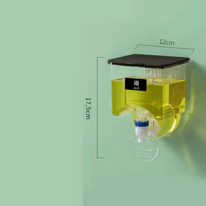 Hot Sell <b>Kitchen</b> Accessories Storage Boxes Seasoning Boxes <b>Plastic</b> Liquid Oil Bottle Wall-mounted Condiments Box - Product Image 5