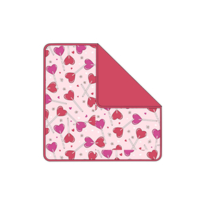 Custom <b>Newborn</b> Valentine's Day Love Blanket Wholesale Boutique Cute Minky Dot Fabric Baby Sleeping Soft Kids Bedding Blanket - Product Image 6