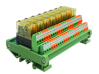 Module de relais de puissance 220VAC RJ2S-C-D24, 8 canaux de sortie numérique, module de relais à vis, contact haute puissance, théorie électromagnétique