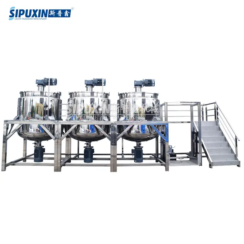 SPX 100l-5000l alt deşarj suyu meyve sıvı yapma makinesi elektrikli ısıtmalı karıştırma tankı gıda kozmetik endüstrileri için