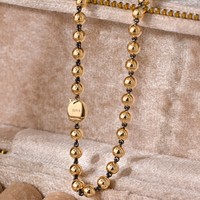 Collier bicolore distinctif plaqué noir en or massif 18 carats véritable, haut de gamme, sophistiqué, à largeur multiple, pour une présence élégante