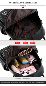 New Arrivals High Quality PU <b>Leather</b> <b>Backpack</b> Women Fashion School Bags Teenager Girls <b>Large</b> Capacity Casual Ladies <b>Backpacks</b> - Product Image 6