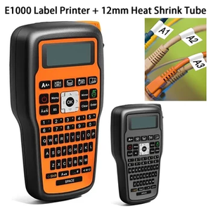E1000 PRO, принтер для клейких наклеек, портативный ленточный принтер, Поддержка 6-12 мм, лента для этикеток, производитель кабелей для кабелей/хранения - Product Image 2