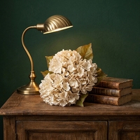 Fleur artificielle en soie d'hortensia séché réaliste et douce, style vintage, pour la décoration intérieure et les accessoires de photographie de mariage