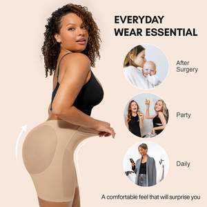 Custom Colombianas BBL Shapewear Pantalones cortos de cintura alta Tanga Body <span class=keywords><strong>Shaper</strong></span> para mujeres Butt Lifter Control Bragas - Product Image 5