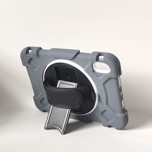 Silicon trường hợp máy tính bảng cho <span class=keywords><strong>iPad</strong></span> trường hợp chống sốc cứng trở lại vỏ bảo vệ màn hình dây đeo tay 360 xoay đứng thông minh Pad Bìa - Product Image 2