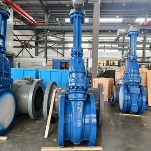 मोटर चालित फ्लैंज 30 इंच 150lb एंसी कास्ट स्टील गेट वाल्व इलेक्ट्रिक एक्ट्यूएटर तेल गैस अनुप्रयोगों के लिए सामान्य/मध्यम तापमान - Product Image 2