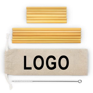 Bán Sỉ Ống Hút Thân Thiện Với Môi Trường Tự Nhiên Có Thể Phân Hủy 100% Ống Hút Tre Uống Nước Hữu Cơ Kèm Túi Đóng Gói - Product Image 1