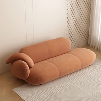 Fauteuil Concubine de Forme Spéciale pour Célébrités d'Internet, Canapé d'Angle en L Minimaliste pour Salon, Petite Chaise Inclinable en Bois