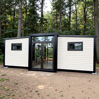 Maison conteneur extensible à deux chambres pour hôtel ou bureau