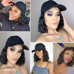 Peluca Star Source con Gorra, Color, Largo y Estilo Personalizables, Cabello Liso o Rizado, Material de Fibra de Alta Temperatura, para Cosplay, a la Moda - Product Image 2