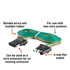 المزدوج موصل تسخير كيت 2 دبوس قابس كهربائي للسيارات LED مصباح المقبس أو قطاع التوصيل والتشغيل - Product Image 3