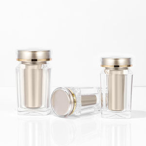 ขวดพลาสติกสีทองทรงเหลี่ยมขนาด 30 มล. พร้อมฝาปิด สำหรับบรรจุแคลเซียมเม็ด โปรไบโอติกผง ผงเปปไทด์ฟรีซดราย สีตามสั่ง - Product Image 1