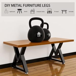 Bàn Khung Nhà Hàng Bàn Văn Phòng Thép Băng Ghế Dự Bị Ăn Uống Đồ Nội Thất Kim Loại Gang Công Nghiệp Ăn Uống Bàn Cà Phê Chân Cho Bảng - Product Image 5