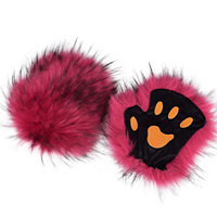 Offre Spéciale : Kit de Cosplay Renard Artificiel – Bandeau, Queue, Pattes en Peluche, Gants et Crocs d'Animaux pour Halloween et Fêtes Costumées