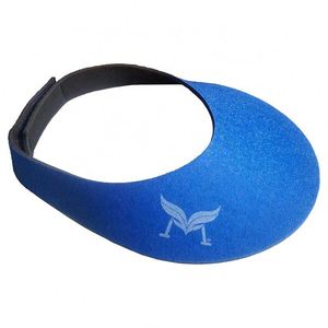 Visera Plana de Neopreno Azul Marino RYO Soft Sport con Cierre de Velcro y Serigrafía para Niños, Venta al Por Mayor - Product Image 2