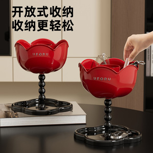 ที่เก็บกุญแจอูโฟรูรูปดอกไม้สีแดง แบบสองชั้น สำหรับทางเข้าห้องนั่งเล่นห้องนอน - Product Image 2