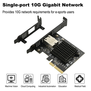 Carte réseau interne IOCREST 10 Gbps AQC113 PCI X4 à port unique RJ45, certifiée Ethernet, filaire, LAN, compatible Win10/11, carte LAN 10G - Product Image 6