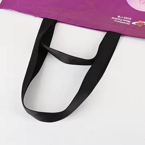 Bolsa de lona tejida de nailon reciclable de gran tamaño al por mayor de fábrica con cierre de cremallera logotipo personalizado de viaje con doble ASA - Product Image 4