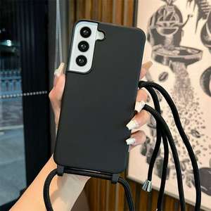 TPU Collier Lanière Téléphone étui pour samsung Galaxy S25 Bord S24 S23 <span class=keywords><strong>S22</strong></span> Ultra A16 A26 A36 A56 A55 A13 A71 Sangle <span class=keywords><strong>Cordon</strong></span> Chaîne Couverture - Product Image 3