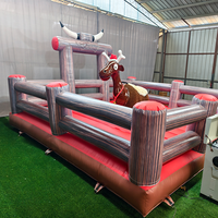 Machine de rodéo gonflable commerciale pour adultes, simulateur de cheval et de taureau mécanique