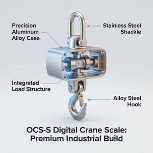 Balance numérique suspendue pour grue 100kg-1000kg, grand écran LCD rétroéclairé 22mm, jauge de <span class=keywords><strong>force</strong></span> multi-plaques, crochet en acier, test de calibration, OEM/ODM - Product Image 5