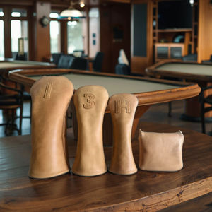 <span class=keywords><strong>Meilleur</strong></span> couvre-chef de <span class=keywords><strong>golf</strong></span> vintage en cuir véritable couvre-chef de <span class=keywords><strong>club</strong></span> de conducteur personnalisé avec logo en relief - Product Image 1