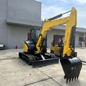 Excavadora Compacta Usada Yanmar VIO55-6, Mini Excavadora de 5 Toneladas, Excavadora Hidráulica con Orugas de Goma para Construcción - Product Image 1