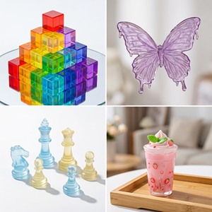 ชุดสีเรซิ่นอีพ็อกซี่เหลว LEQU Happy And Fun 16 สี ความเข้มข้นสูง สำหรับงานฝีมือ ขายส่ง - Product Image 3