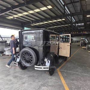 Hot Sale Black Electric 5 Seats Vintage Car Battery Powered Classic Car Retro Style Classic Car for Resort Tour - Product Image 3